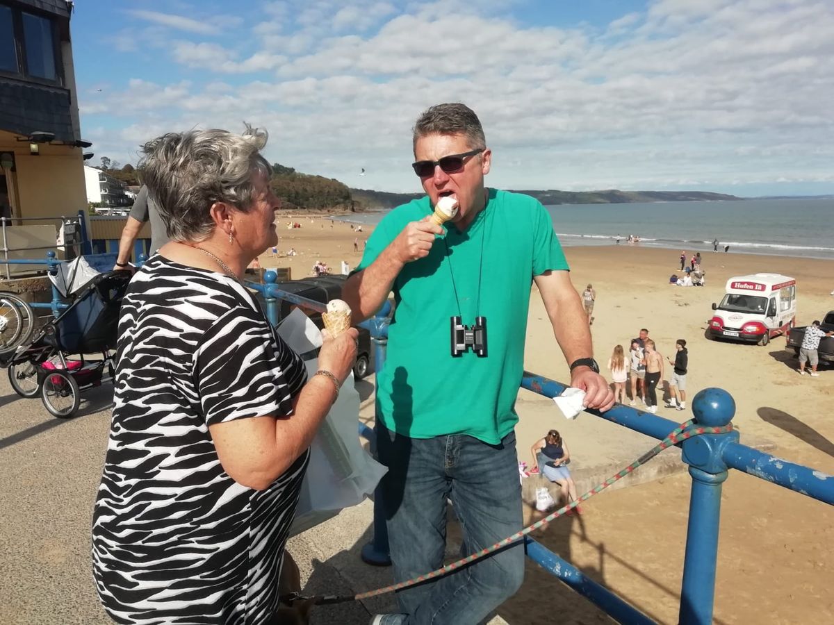 Ice cream by the sea