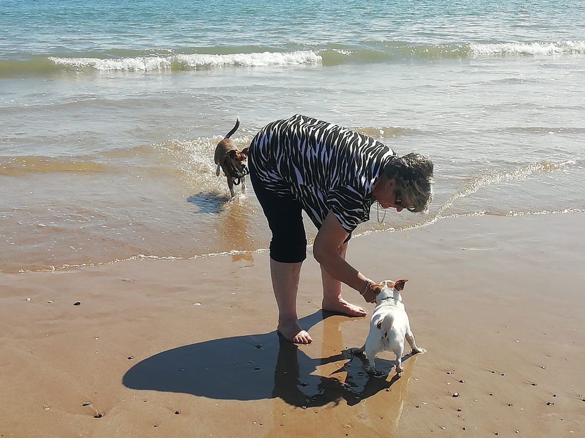 Paddling with the dog