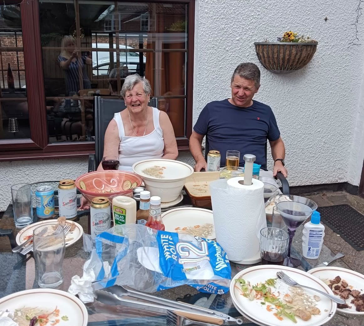 A drink in the garden
