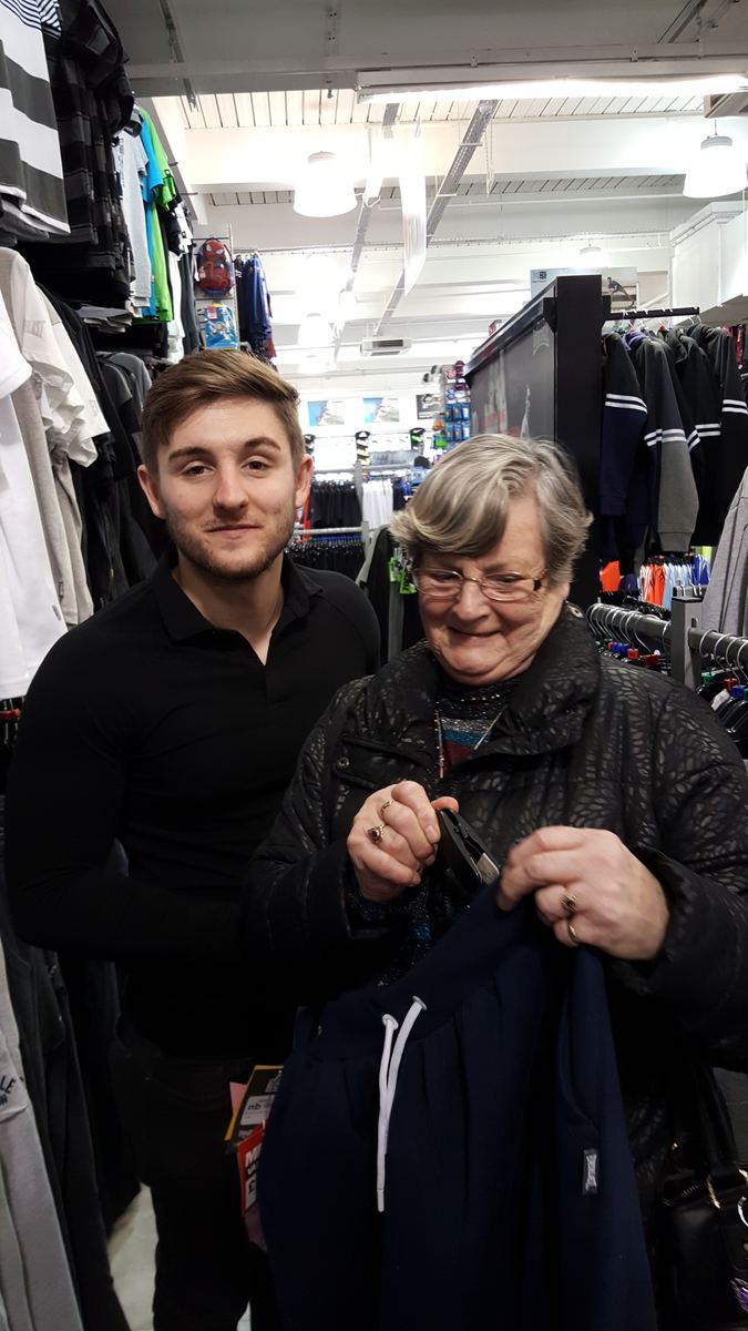 On a shopping trip
