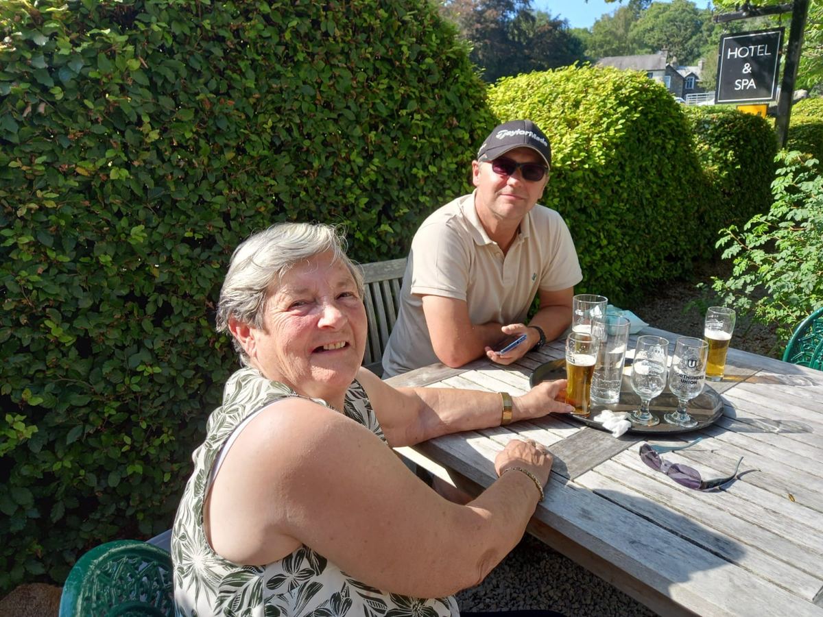A drink in the sun