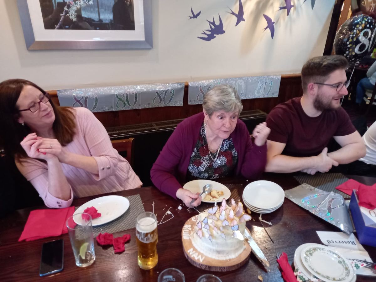 A birthday hug