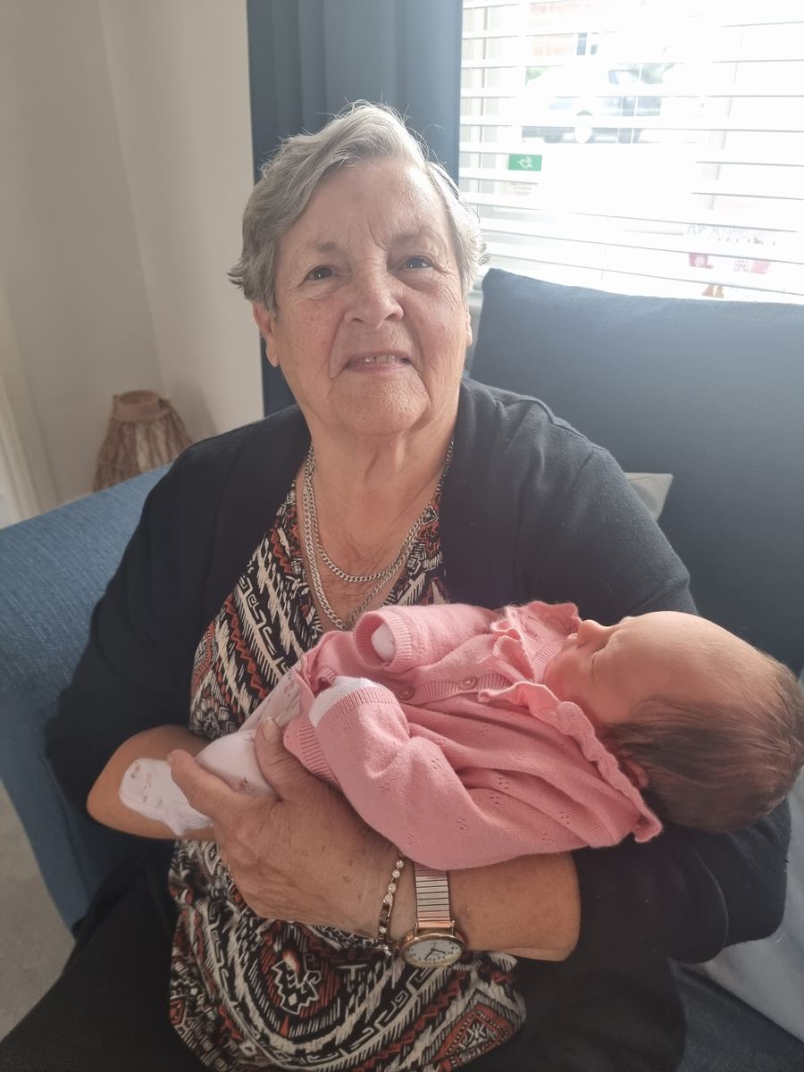 A newborn to hold