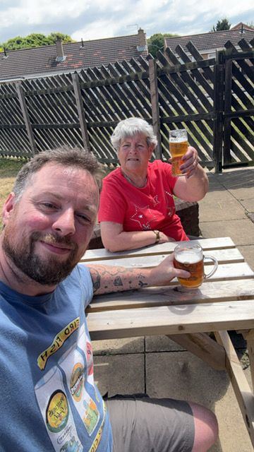 A drink in the garden