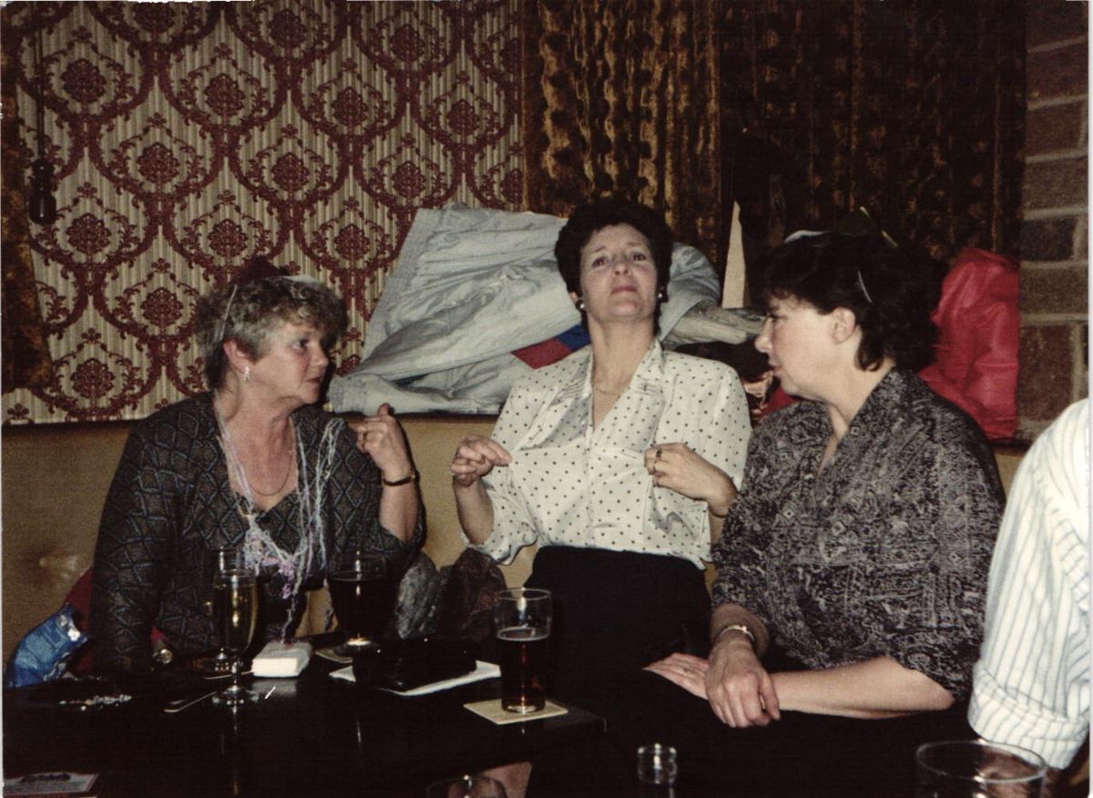 A get-together, around 1990