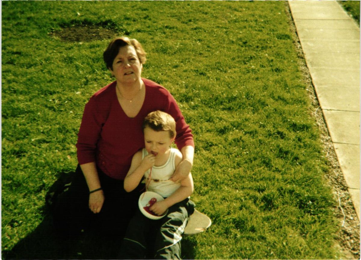 In the garden, around 1993
